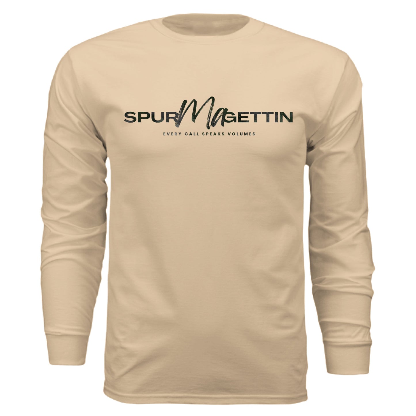 Verdant Splash Burst Camo Turkey Long Sleeve T-Shirt