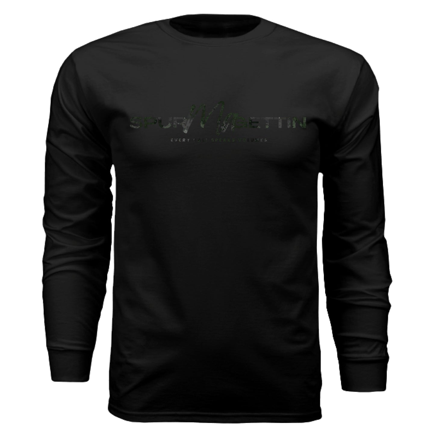 Verdant Splash Burst Camo Turkey Long Sleeve T-Shirt