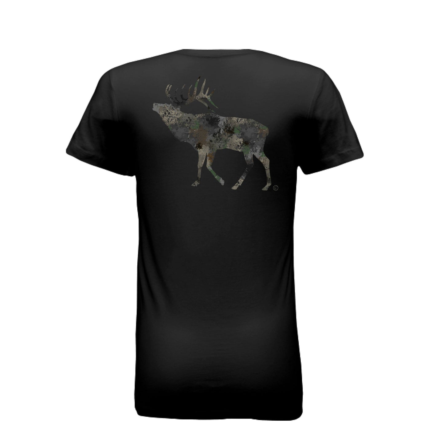 Women’s Timber Splash Burst Camo Elk T-Shirt