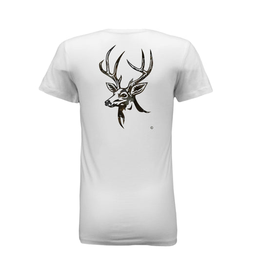 Women’s Harvest Splash Burst Camo Buck T-Shirt