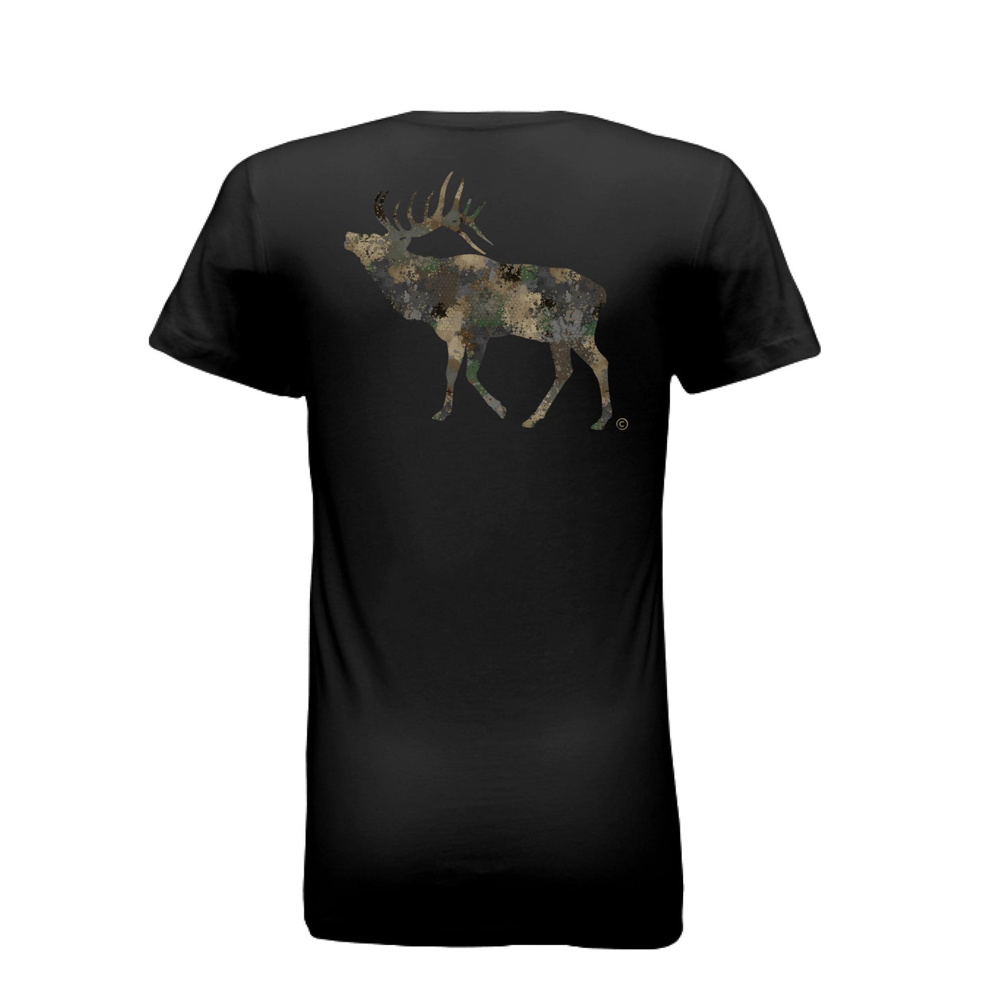 Women's Forest Splash Burst Camo Elk T-Shirt