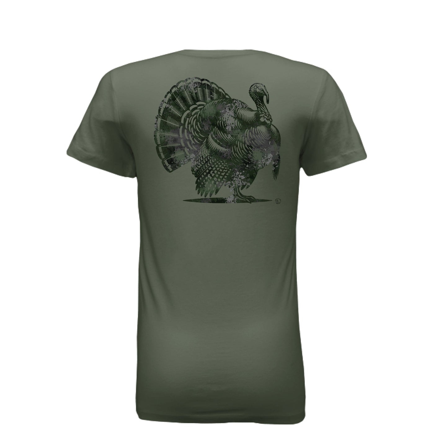 Women’s Verdant Splash Burst Camo Turkey T-Shirt