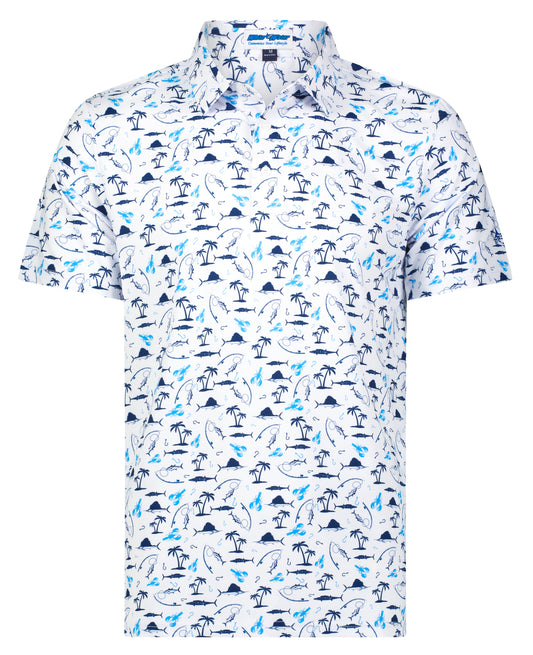 Nautical Print Polo