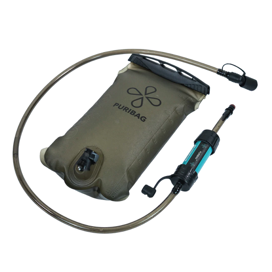 Puribag Adventure Bladder: 2 Liter Hydration Bladder with Filter