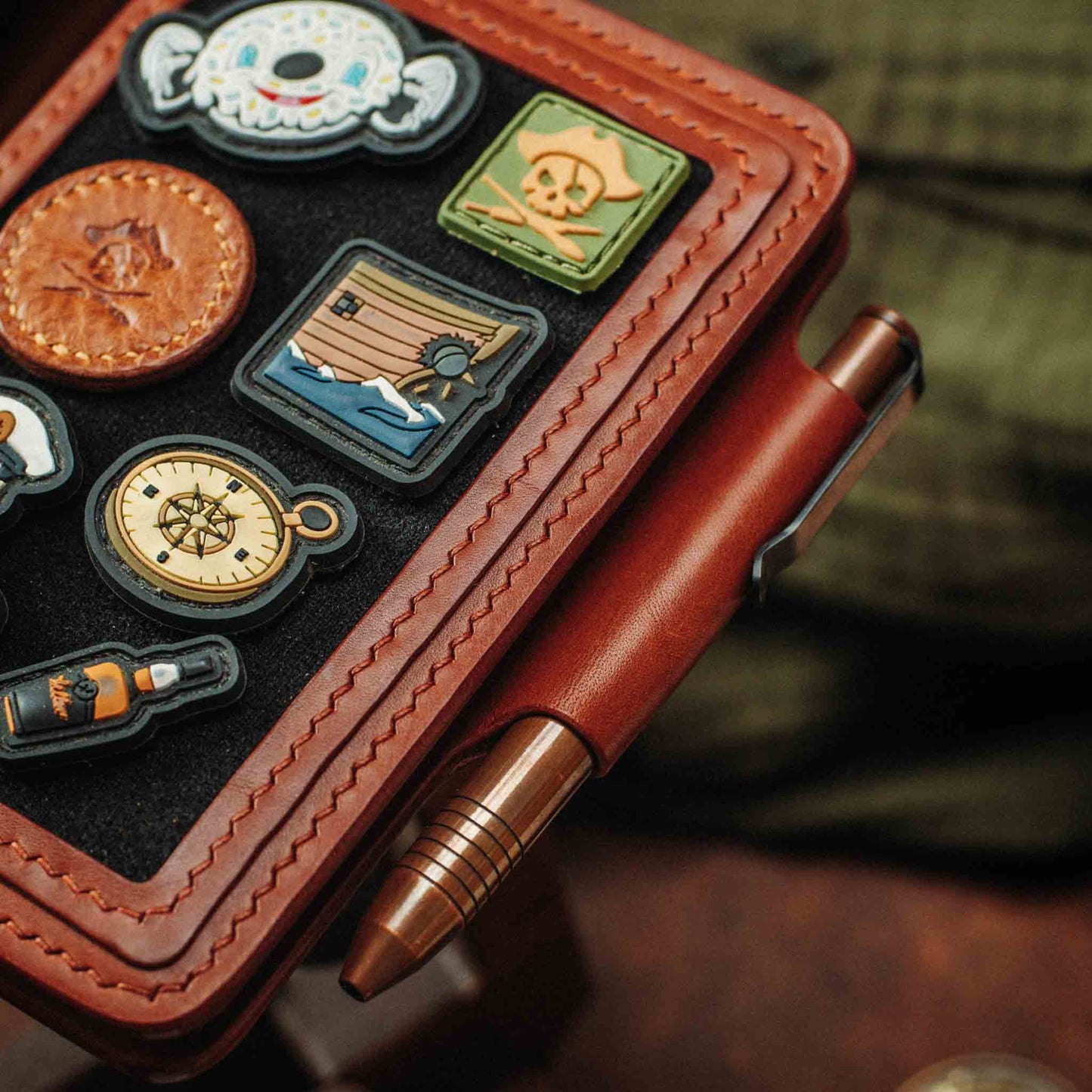 Passport Travel Wallet - Quartermaster v2 | Leather Velcro Organizer | Field Notes Holder