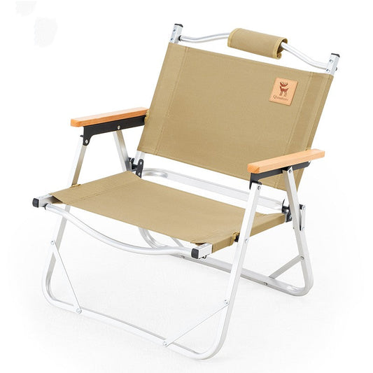 Folding Aluminum Camping Chair with Small Table