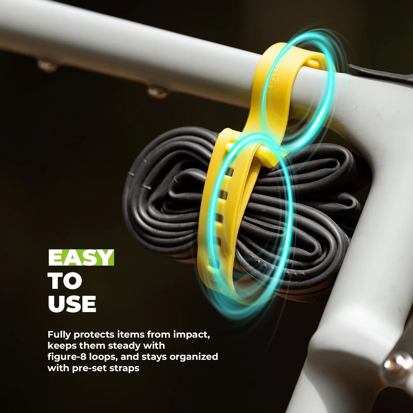 2-Pack Heavy-Duty Gear Strap with TPU Polyether for Bikepacking