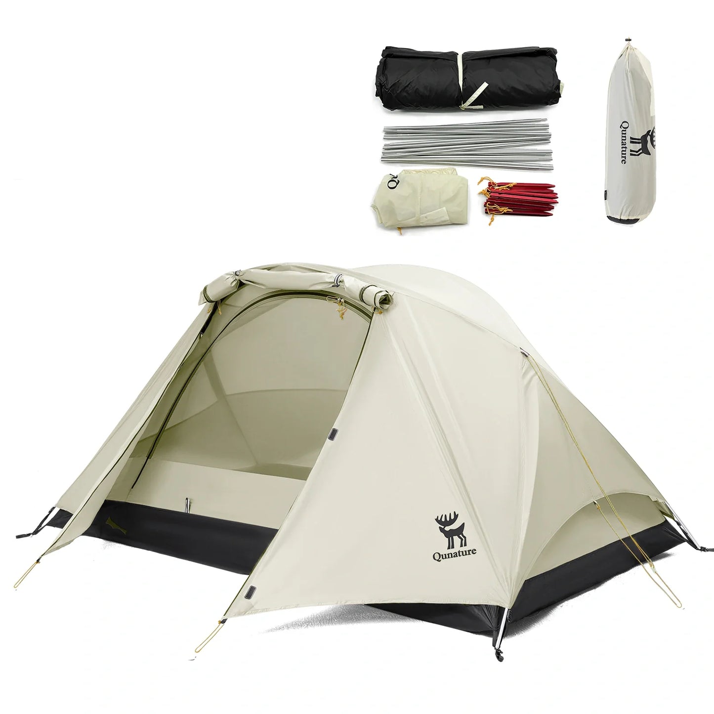 Lightweight Rainproof Tent with Aluminum Rods Easy Setup for Camping