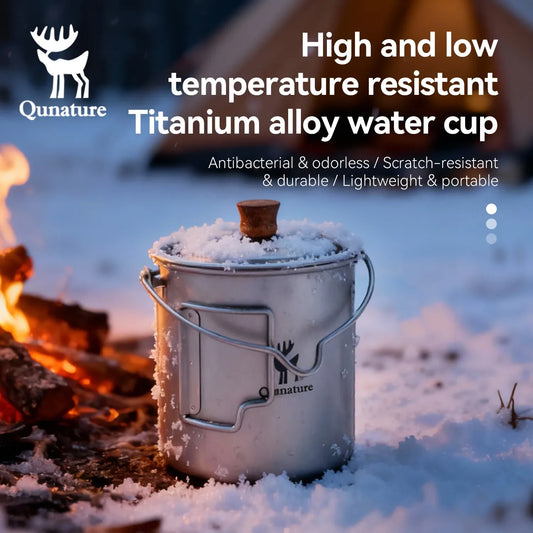 Ultralight Titanium Camping Mug 750 ml