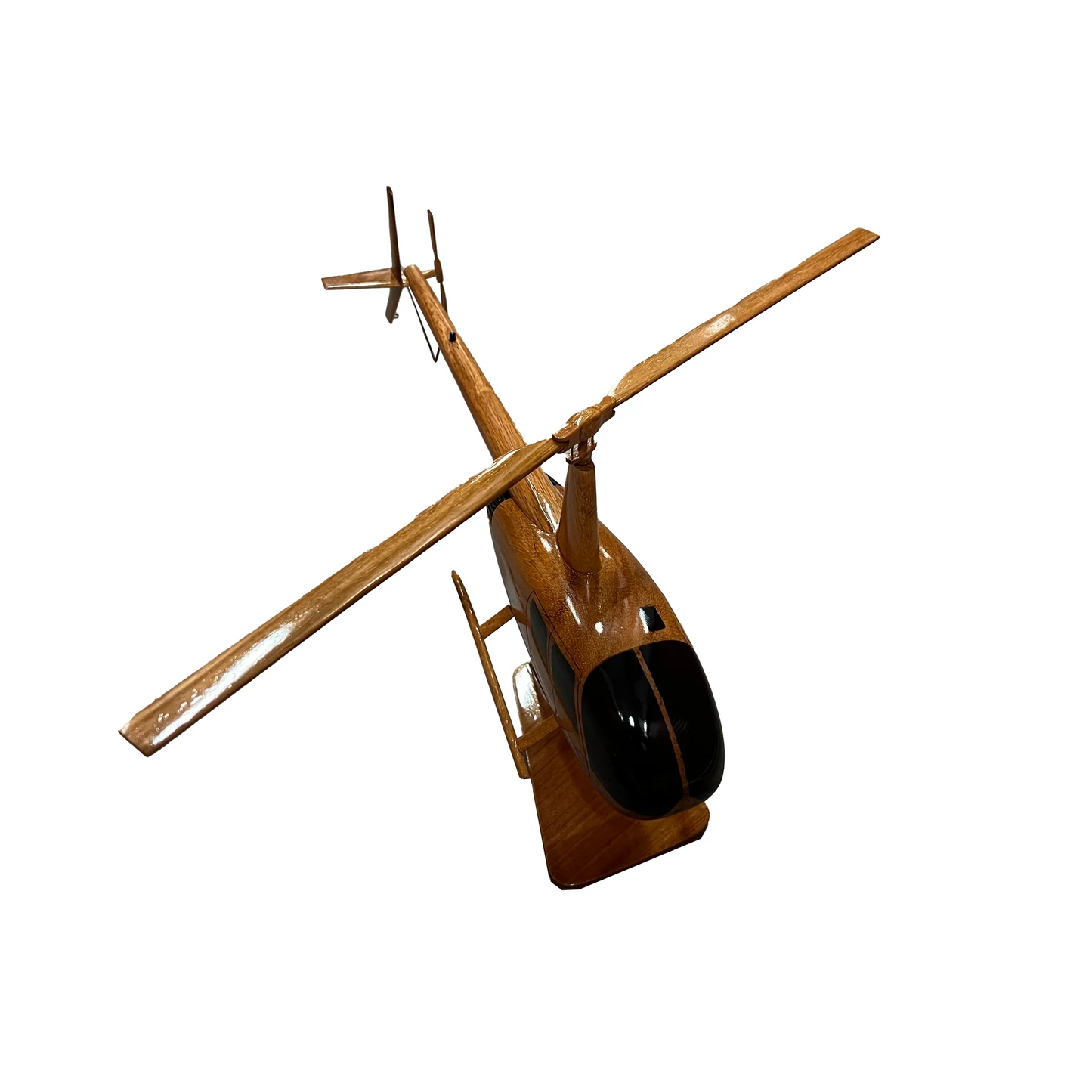Robinson R-44 ( R44 )  Mahogany Wood Desktop Helicopters Model