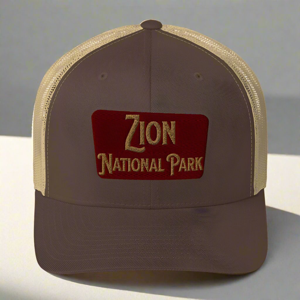 Zion National Park Sign Trucker Cap
