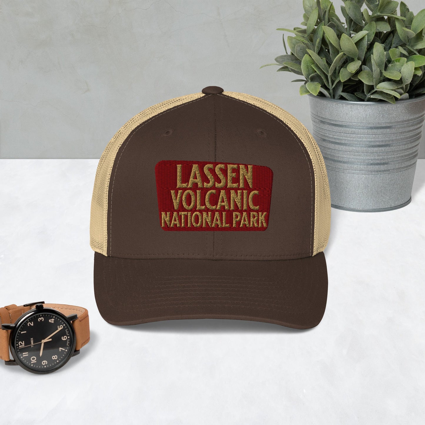 Lassen Volcanic National Park Embroidered Trucker Hat