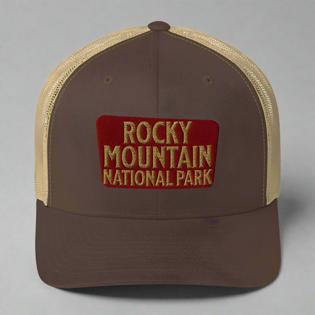 Rocky Mountain National Park Embroidered Trucker Hat