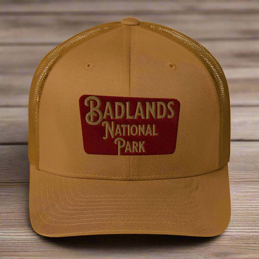 Badlands National Park Sign Embroidered Trucker Hat