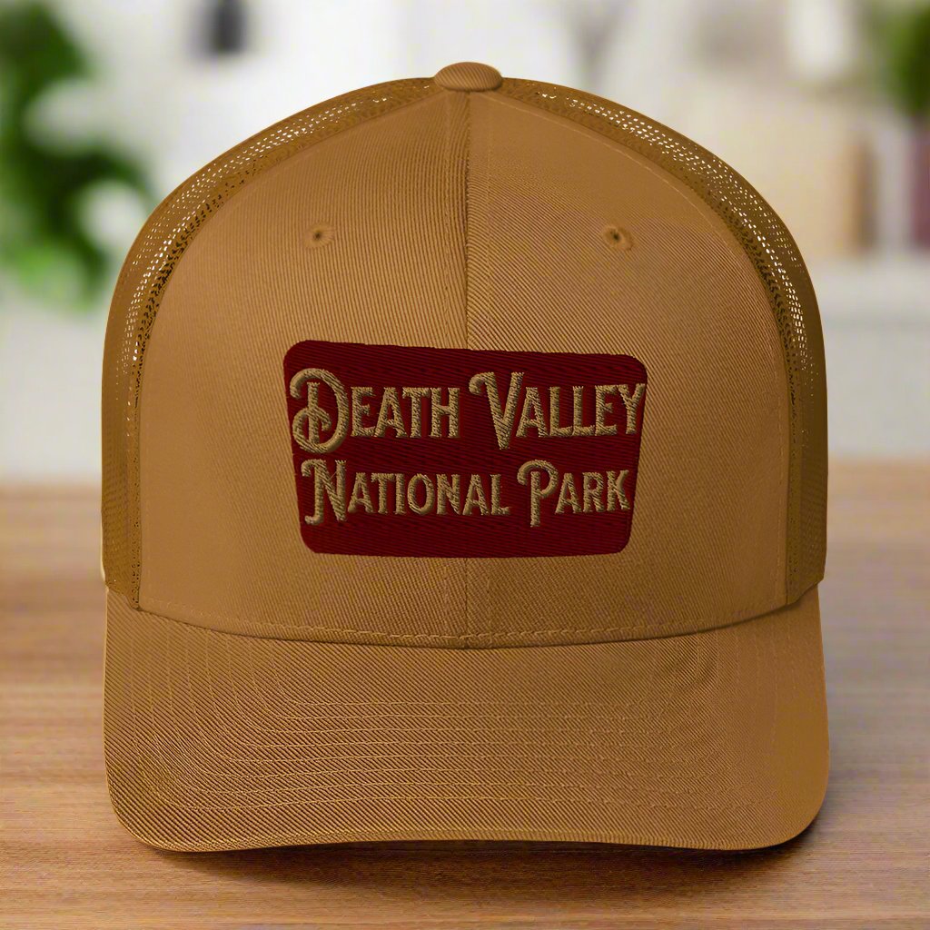 Death Valley National Park Sign Embroidered Trucker Cap