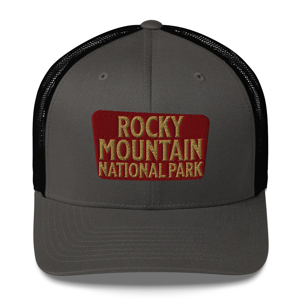 Rocky Mountain National Park Embroidered Trucker Hat