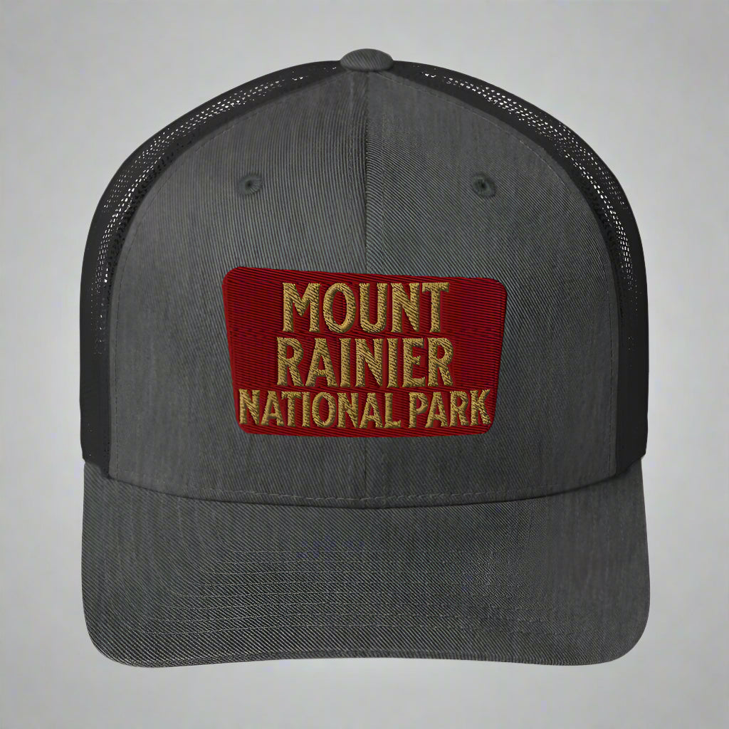 Mount Rainier National Park Embroidered Trucker Hat