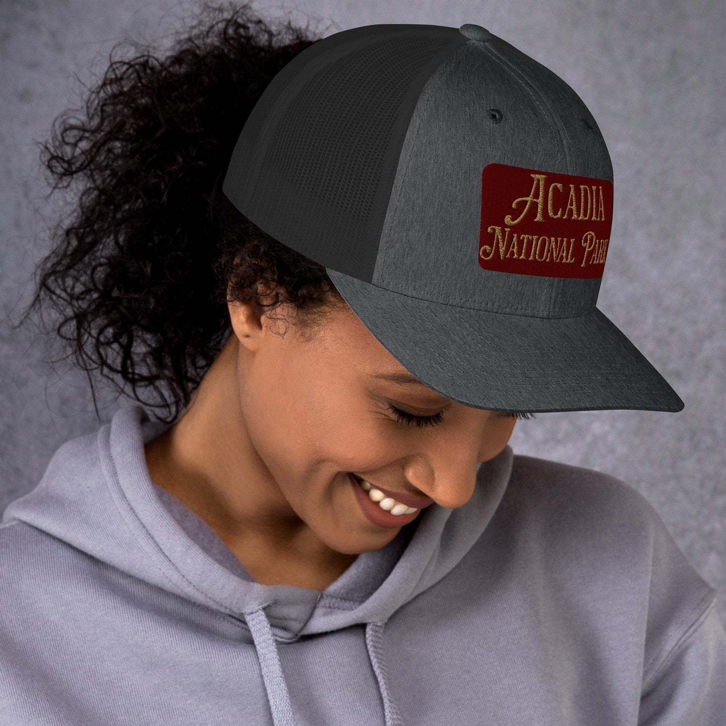 Acadia National Park Embroidered Trucker Hat