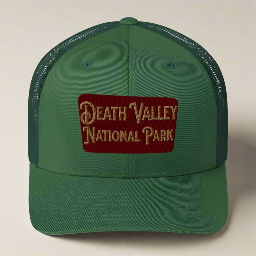 Death Valley National Park Sign Embroidered Trucker Cap