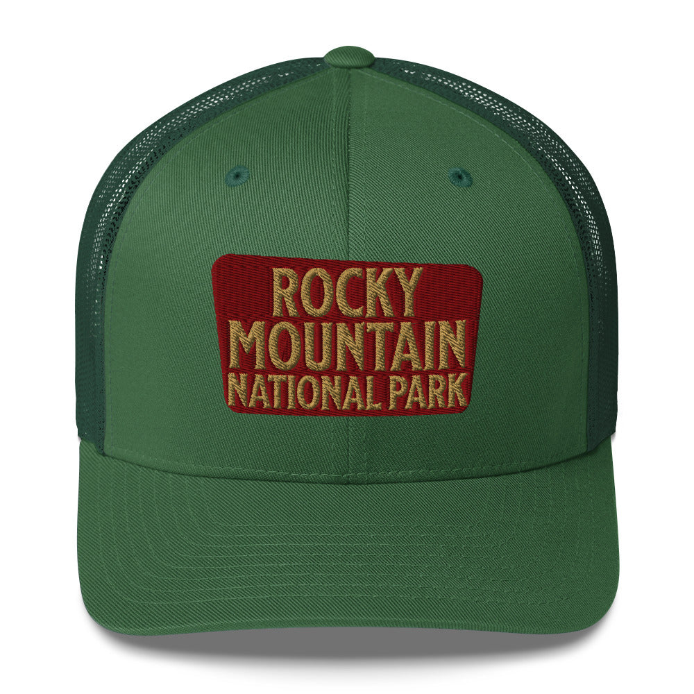 Rocky Mountain National Park Embroidered Trucker Hat