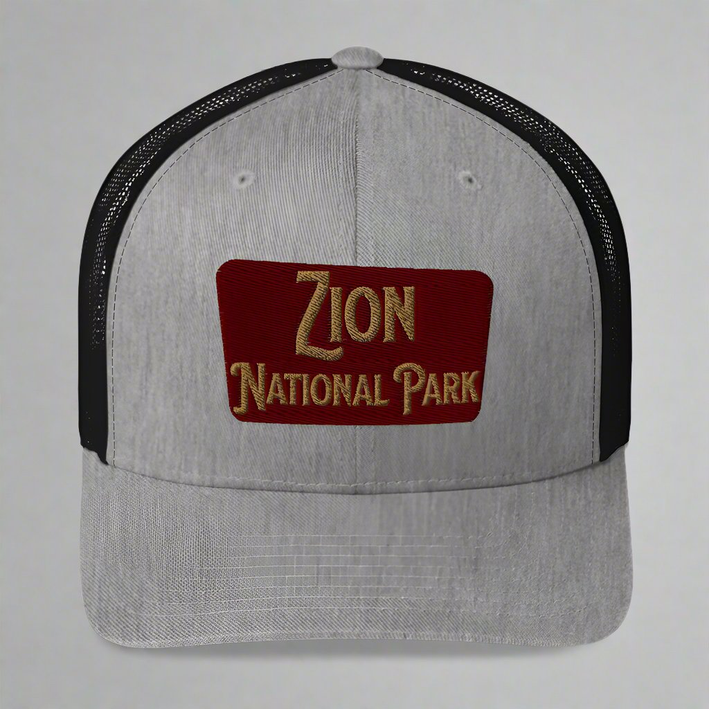 Zion National Park Sign Trucker Cap