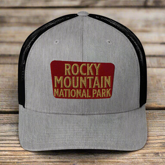 Rocky Mountain National Park Embroidered Trucker Hat