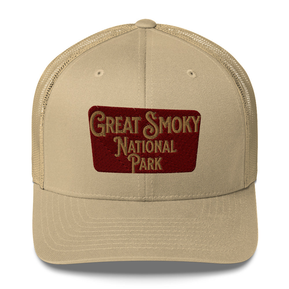 Great Smoky Mountains National Park Embroidered Trucker Hat