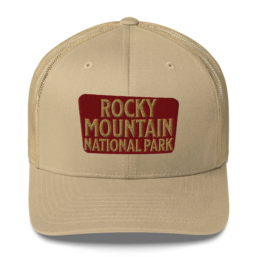 Rocky Mountain National Park Embroidered Trucker Hat