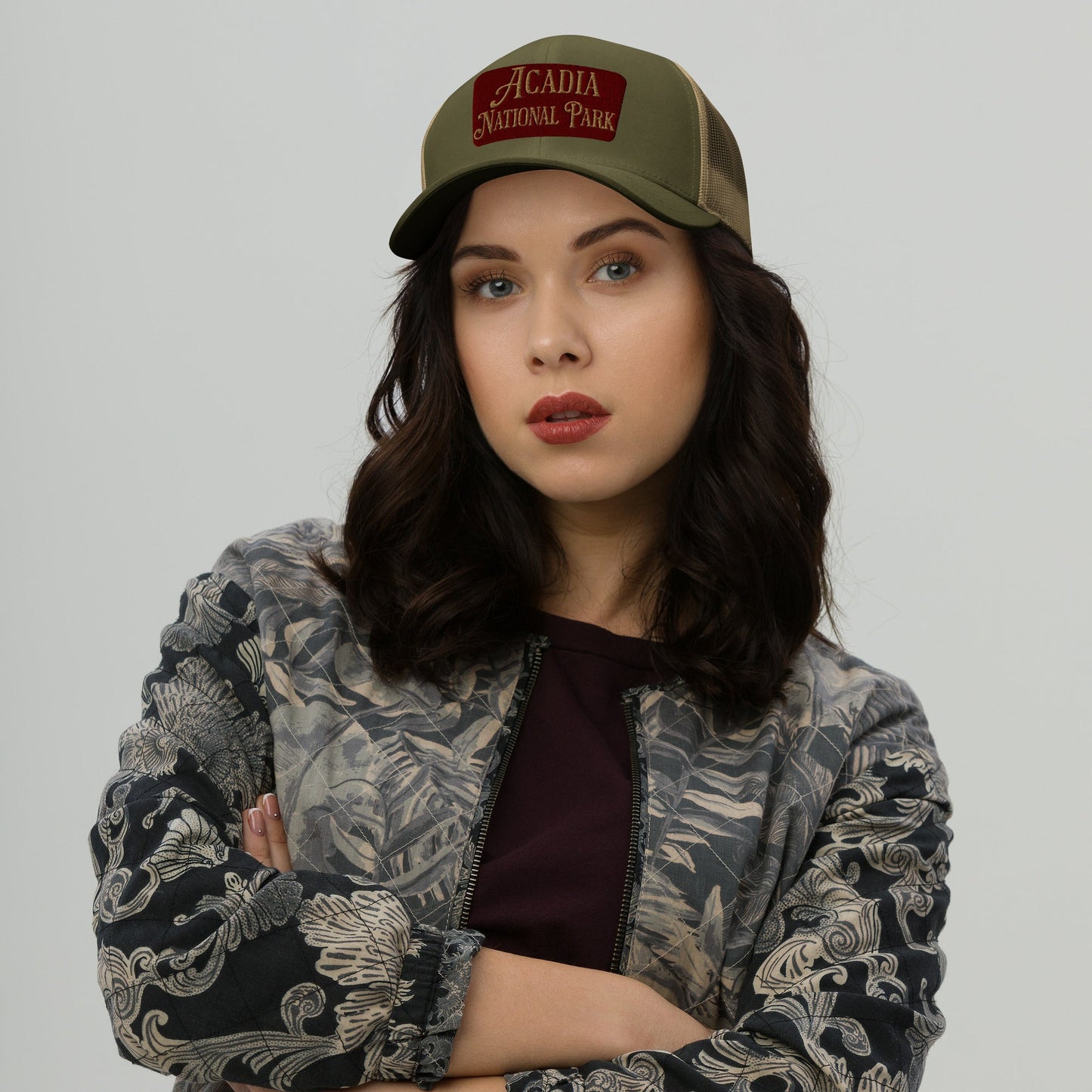 Acadia National Park Embroidered Trucker Hat