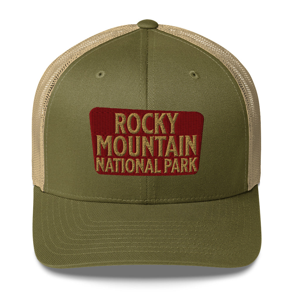 Rocky Mountain National Park Embroidered Trucker Hat