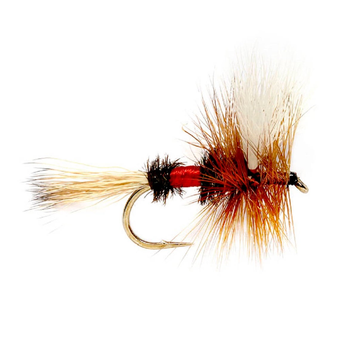 3 Pack Barbless Royal Wulff Classic Hair Wing Dry Fly - Hook Size 10