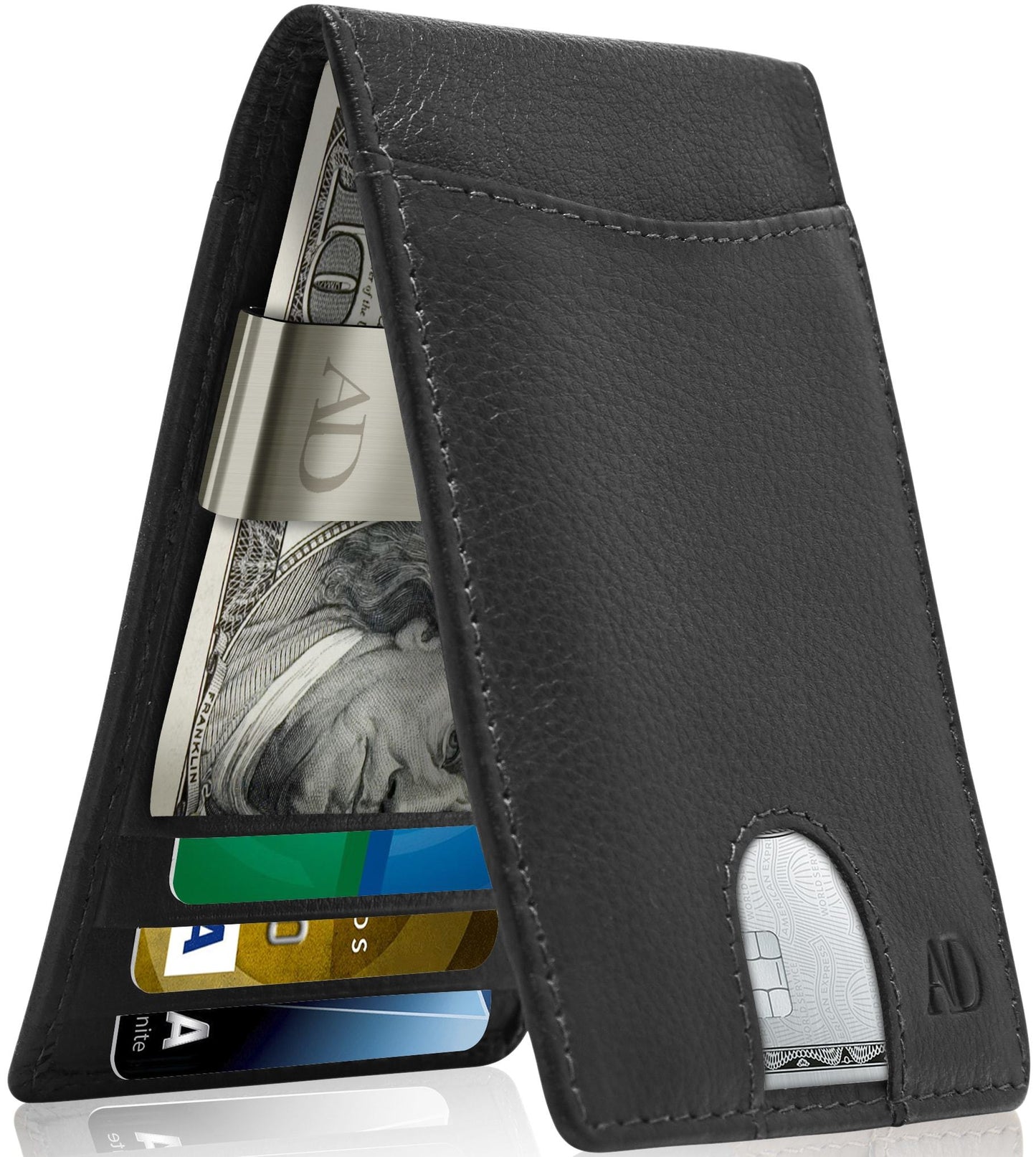 Slim Money Clip Bifold Wallet