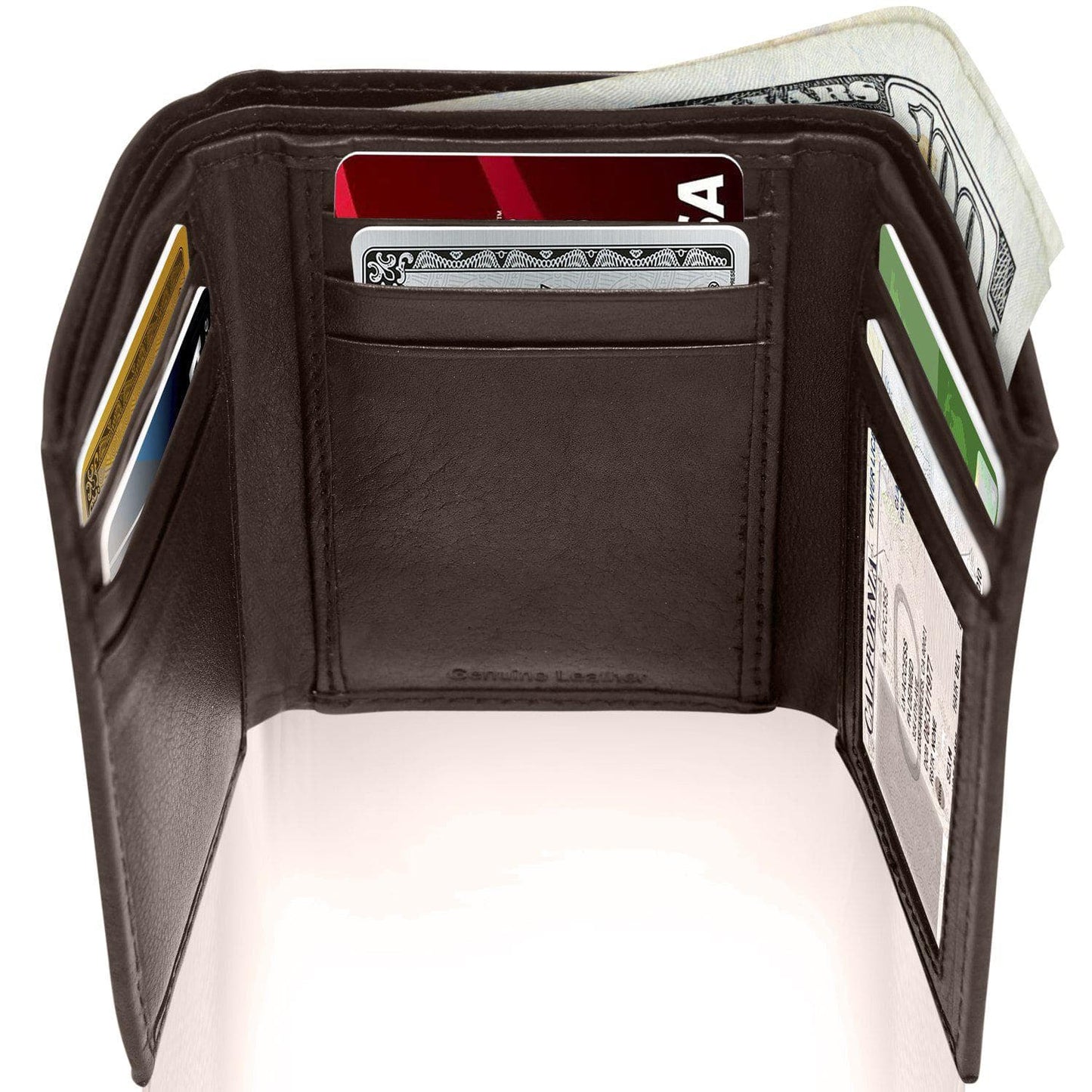 Slim Trifold Wallet With ID Window