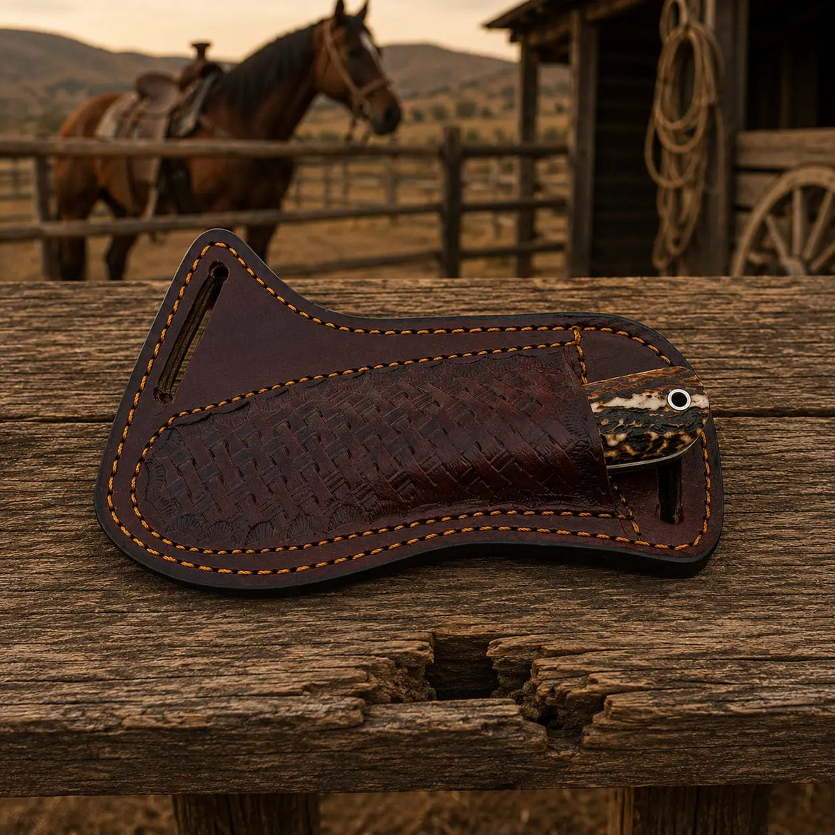 Damascus Stag Horn Cowboy Skinner Knife – Staghaven