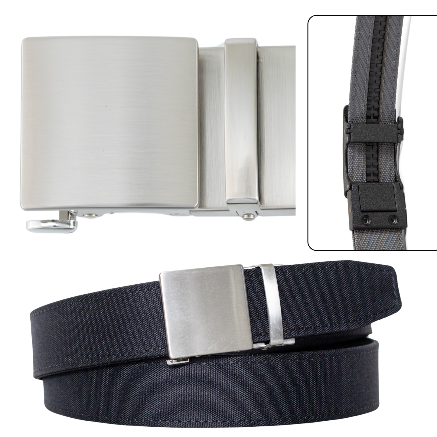 2ND AMEN Gun Belt - Ratchet Track Buckle - Stainless Steel