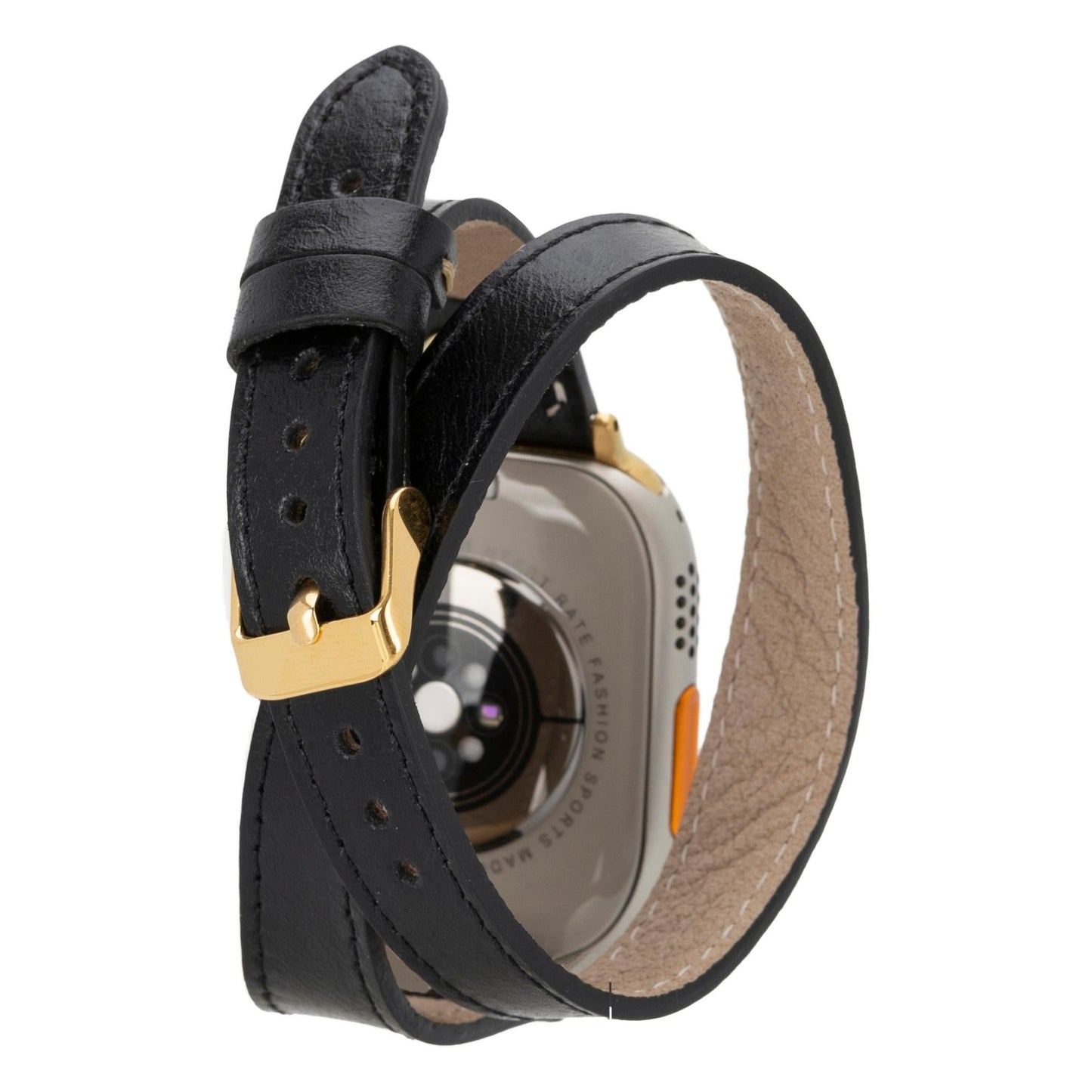 Syracuse Double Tour Leather Bands for Apple Watch 9, Ultra 2 and SE