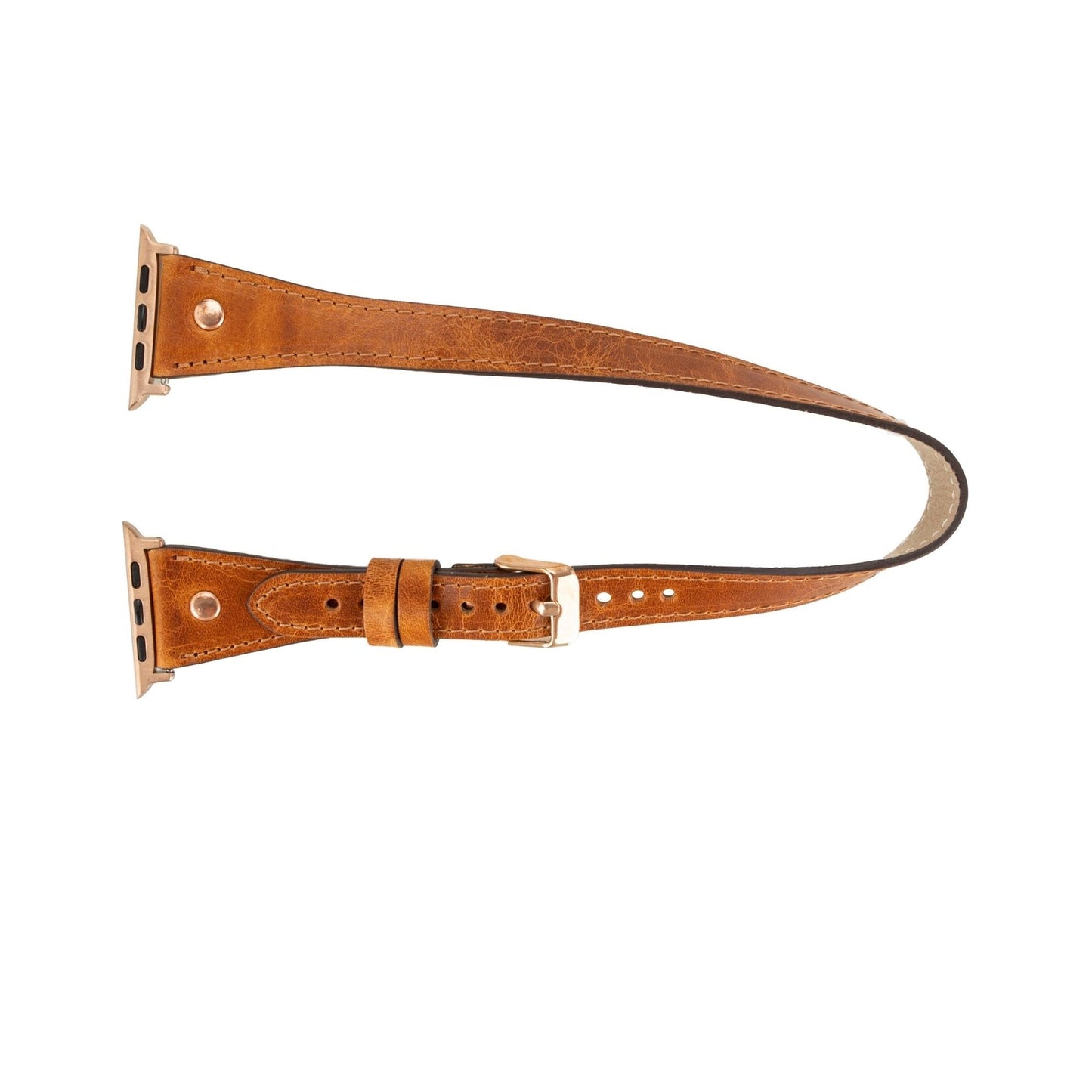 Syracuse Double Tour Leather Bands for Apple Watch 9, Ultra 2 and SE