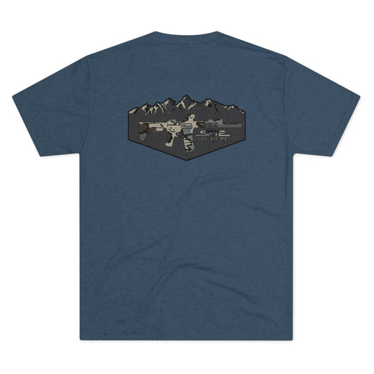 Camo Logo Mountain - Tri-Blend Crew Tee