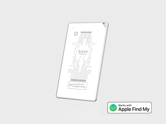 Thinnest Tracker Card - Tempered Glass & Aluminum, Wireless Recharge, Waterproof