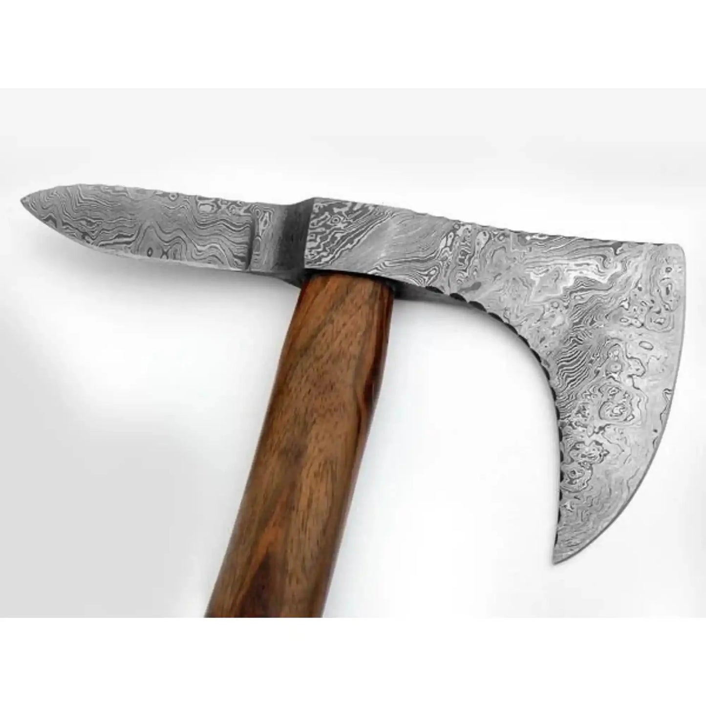 Traditional Scandinavian Bearded Axe with Hardwood Handle