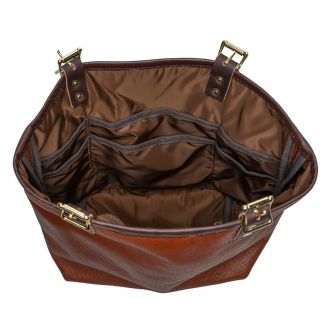 Bison Leather Travel Tote