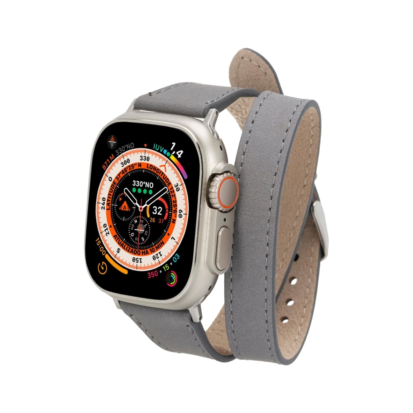 Vail Double Tour Leather Bands for Apple Watch 9, Ultra 2 and SE