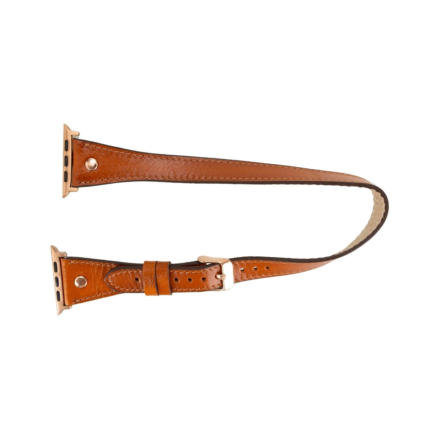 Vernon Double Tour Leather Bands for Apple Watch 9, Ultra 2 and SE