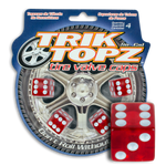 Trik Topz 4 Pack Red Dice valve Stem Caps