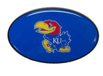 Trik Topz Trailer Hitch Cover High Impact ABS NCAA Kansas Jayhawks Fits 2in Receiver