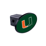 Trik Topz Trailer Hitch Cover High Impact ABS NCAA Miami Hurricanes Fits 2in Receiver