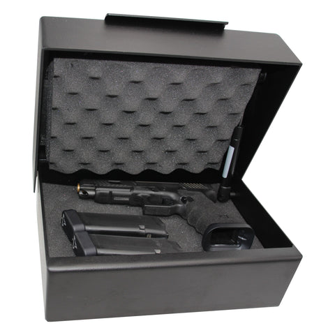 V-Line BRUTE XD 1394-S FBLK XD Tactical Heavy Duty Large Capacity Handgun Safe With Heavy Duty Lock Cover